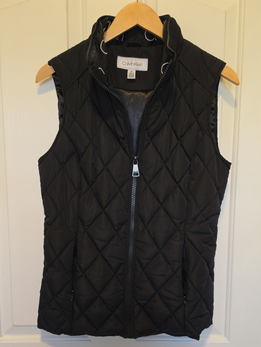 Calvin Klein Quilted Black Sleeveless Vest